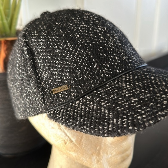 Nine West Black Tweed Baseball Cap - Picture 3 of 9